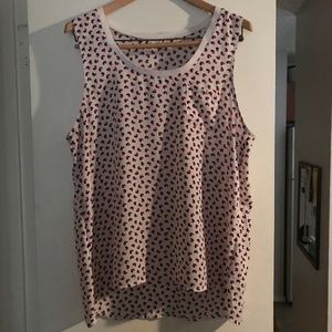 Cute Caslon Heart Tank Top